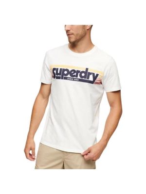 Rövid ujjú póló Superdry fehér