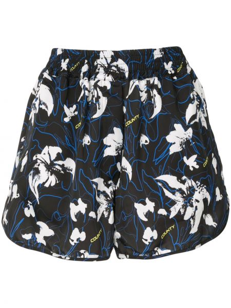 Szorty z printem Marcelo Burlon County Of Milan - Сzarny