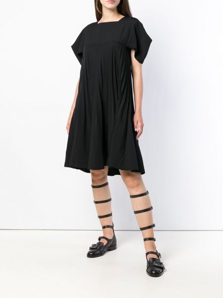 Plisované šaty Comme Des Garçons Pre-owned černé