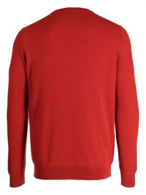 Kašmira džemperis ar apaļu kakla izgriezumu Pringle Of Scotland sarkans