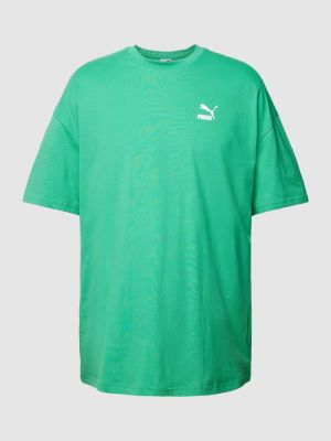 Koszulka z nadrukiem oversize Puma Performance zielona