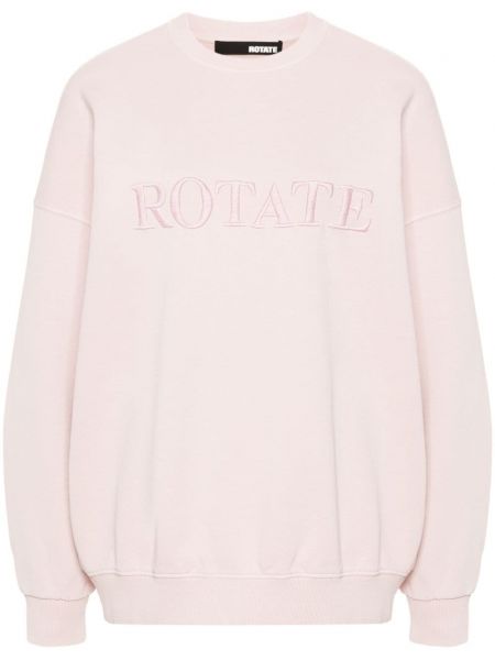Sweatshirt mit stickerei Rotate Birger Christensen pink