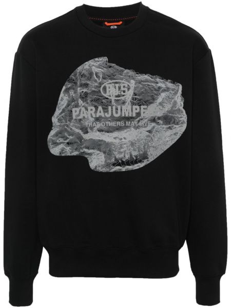 Bluza z nadrukiem Parajumpers czarna