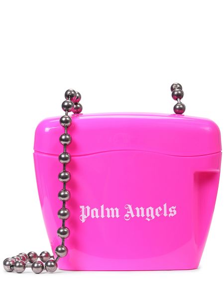 Сумка с принтом Palm Angels розовая