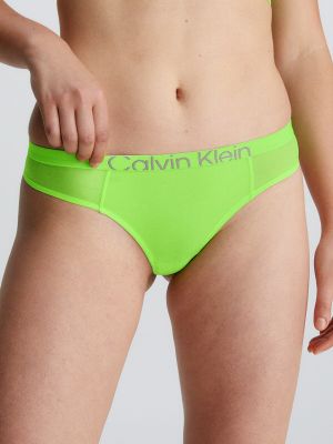 Tangas de malla Calvin Klein verde