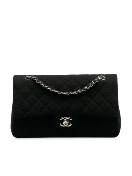 Torebka bawełniana Chanel Vintage czarna
