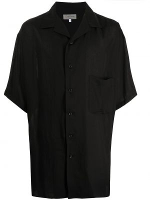 Camisa a rayas Yohji Yamamoto negro