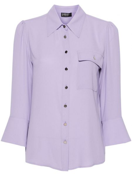 Caurspīdīgs krekls Liu Jo violets