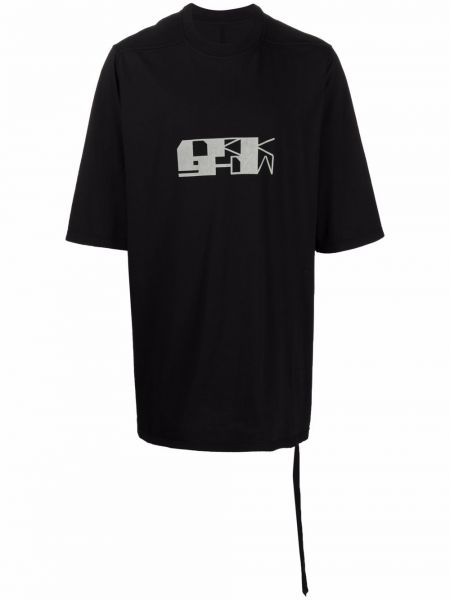 Camiseta con estampado Rick Owens Drkshdw negro