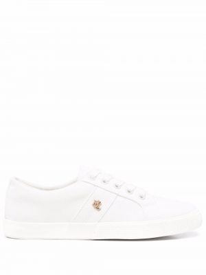Sneakers με κορδόνια με δαντέλα Lauren Ralph Lauren λευκό