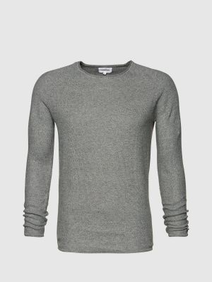 Меланжов пуловер Nowadays сиво