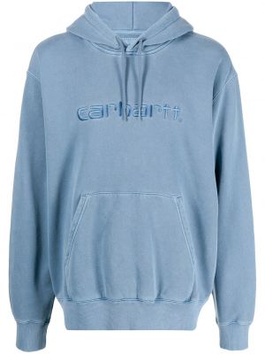 Siuvinėtas džemperis su gobtuvu Carhartt Wip mėlyna