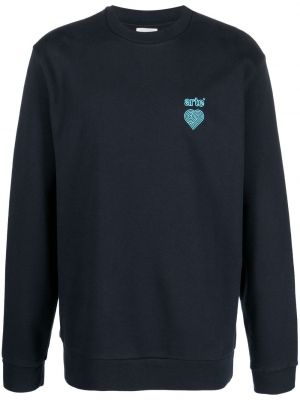 Sweatshirt mit rundhalsausschnitt mit stickerei Arte blau