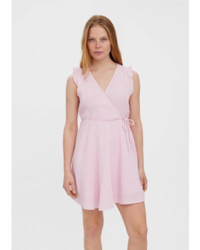 Мини рокля Vero Moda розово