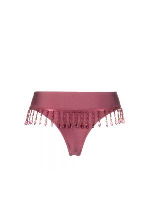 Bikini con flecos Frankies Bikinis rosa