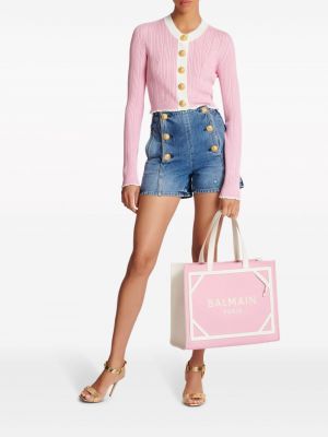 Shopper kabelka Balmain růžová