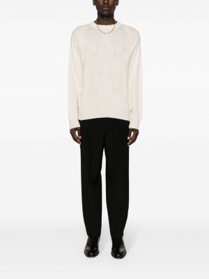 Sweter wełniany Valentino Garavani Pre-owned biały
