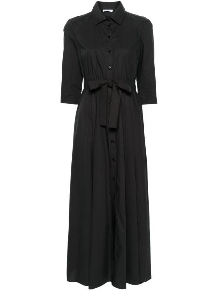 Φόρεμα σε στυλ πουκάμισο Patrizia Pepe μαύρο