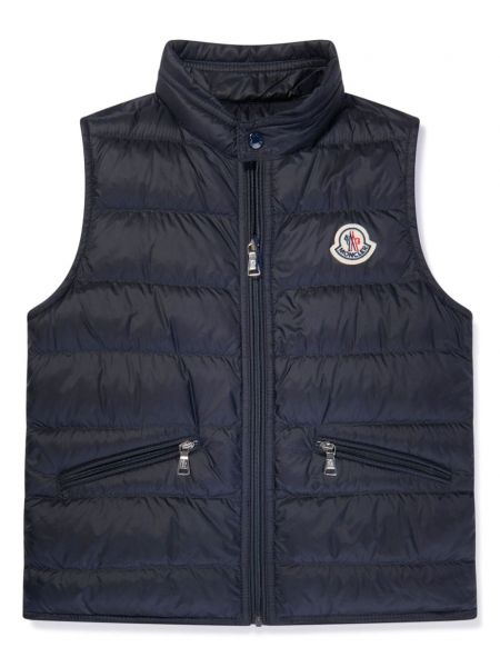 Tikattu liivi tytöille Moncler Enfant sininen