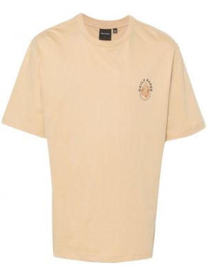 T-shirt en coton à imprimé Daily Paper beige