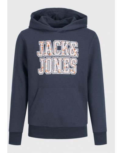 Jack&Jones Junior Pulóver Neon 12213374 Sötétkék Regular Fit Jack&jones Junior