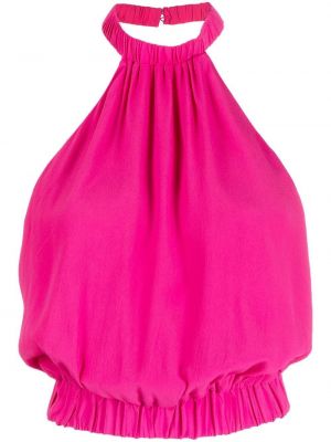 Bluse mit rückenausschnitt Federica Tosi pink