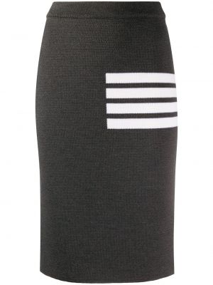 Falda de tubo ajustada Thom Browne gris