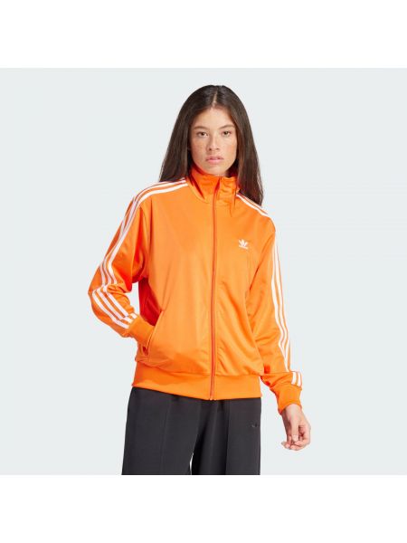 Bluza dresowa relaxed fit Adidas pomarańczowa
