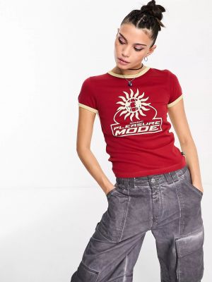 Базовая футболка Basic Pleasure Mode красная