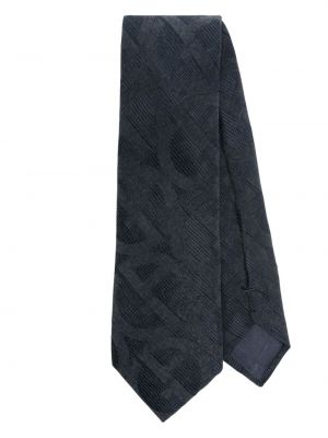 Cravatta in tessuto jacquard Giorgio Armani blu