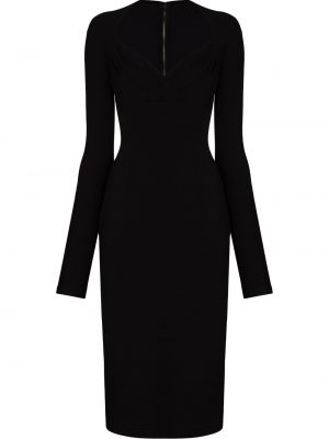 Vestido de cóctel ajustado con corazón Dolce & Gabbana negro
