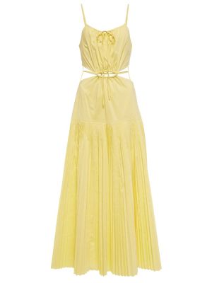 Bavlnené dlouhé šaty Simkhai žltá