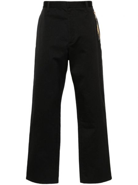 Pantalon taille haute Moschino noir