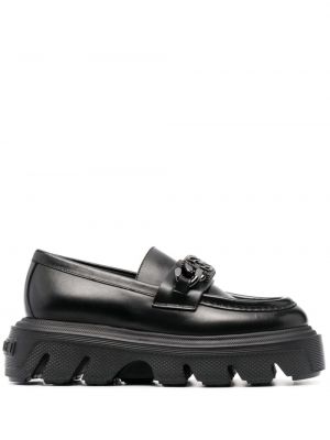 Pantofi loafer din piele Casadei negru