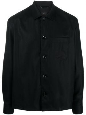 Camicia di cachemire con tasche Brioni nero