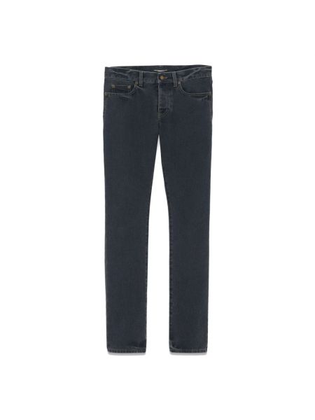 Niebieskie jeansy skinny slim fit Saint Laurent