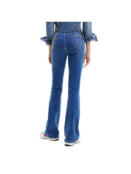 Slim fit skinny jeans ausgestellt Desigual blau