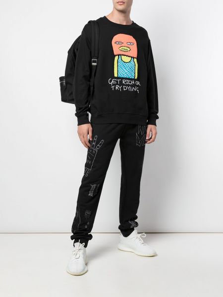 Sweatshirt mit stickerei Haculla schwarz
