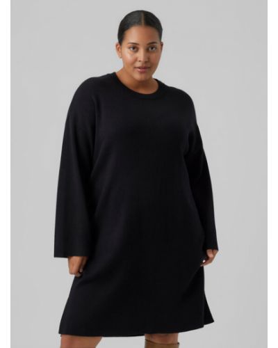 Viszkóz kötött ruha Vero Moda Curve