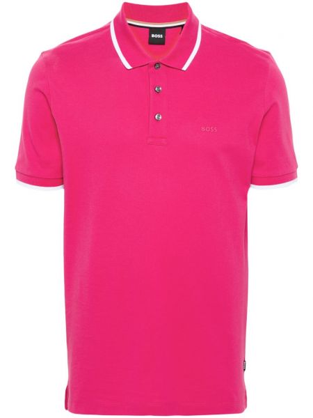Poloshirt aus baumwoll Boss pink