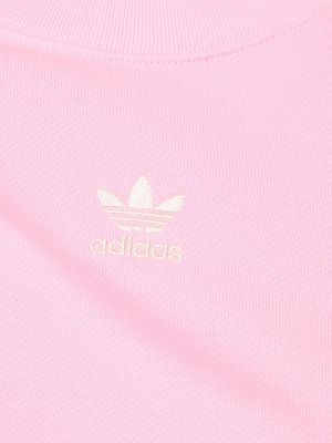 Pruhovaná mikina Adidas Originals ružová