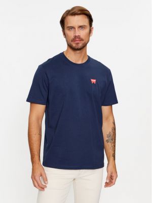 T-shirt Wrangler blau