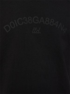 Μπλούζα από ζέρσεϋ Dolce & Gabbana μαύρο