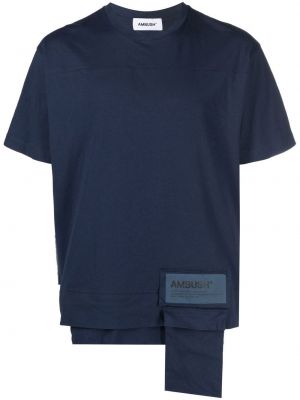 T-krekls ar kabatām Ambush zils