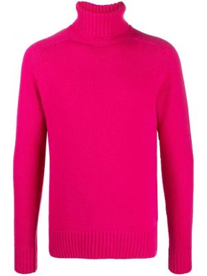 Vlněný svetr Ami Paris růžový