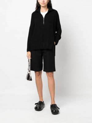 Chunky pullover mit reißverschluss Société Anonyme schwarz
