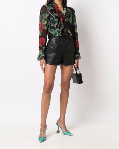 Camisa de flores con estampado Dolce & Gabbana negro
