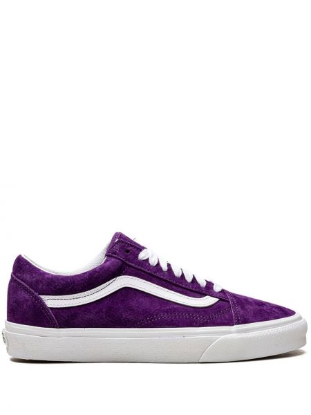 Sneakerși din piele de căprioară Vans violet