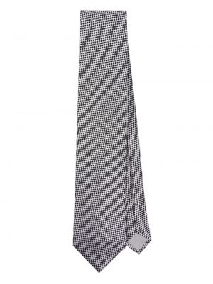 Cravate brodée en soie à motif géométrique Tom Ford