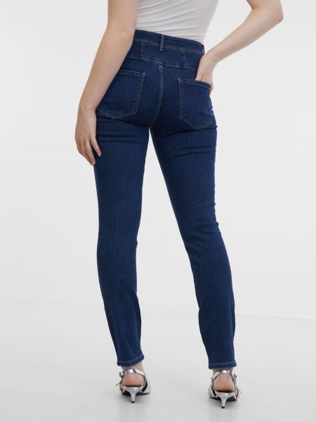 Priliehavé skinny fit džínsy Orsay modrá